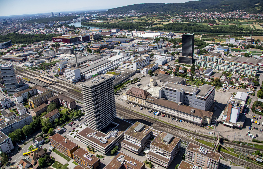 Blick auf Pratteln heute